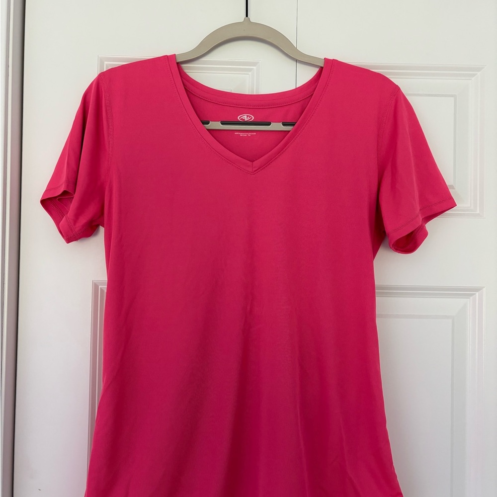 Athletic Works Pink Fitted Short Sleeve T-Shirt